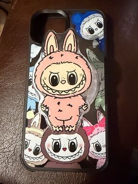 Labubu Phone Case with Pop Grip - iPhone 15